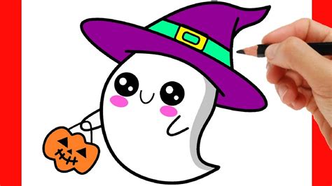 How To Draw A Ghost Halloween Drawings