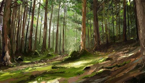 Forest Painting Forest Art Pine Forest Magical Forest Dark Forest