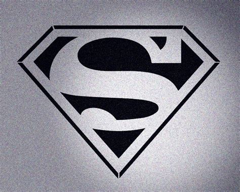 Superman Logo Stencil Template