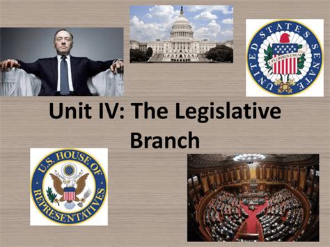 Unit Iv The Legislative Branch