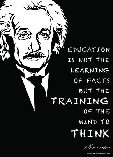 Albert Einstein Quote Einstein Quotes Education Albert Einstein