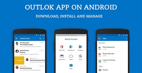 Outlook App On Android How To Install And Manage
