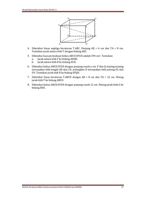 Salinan XII Matematika Umum KD 3 1 Final 10 Diketahui Limas Segitiga
