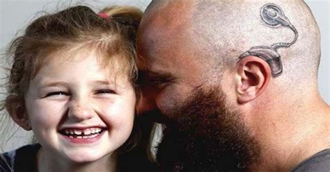 Sweetest Dad Ever Gets Tattoo To Match His Daughters Cochlear Implants