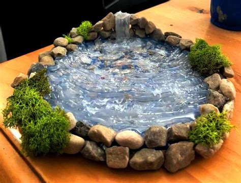 Miniature Pond W Waterfall Fairy Garden Diy Fairy Garden Fairy Garden Designs