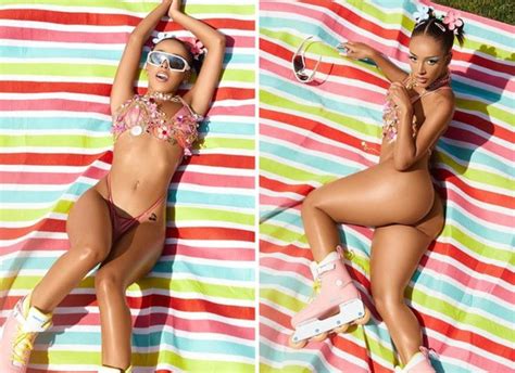 Doja Cat Looks Scintillating In Barely There Embellished Bikini A In