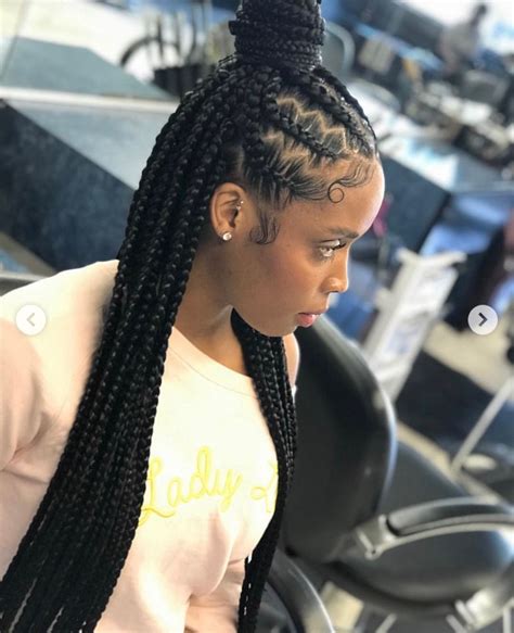Pin By Don Donna On Hair Feed In Braids Hairstyles African Braids