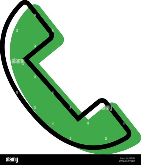 Stylish Phone Icons Green Editable Vectors Editable Vector Stock