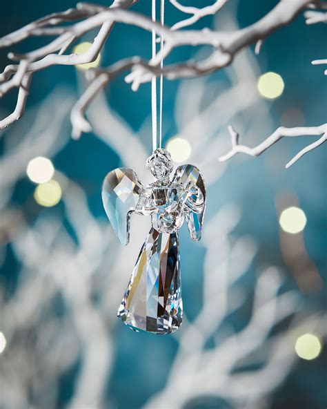 Swarovski 2018 Annual Edition Crystal Angel Christmas Ornament Neiman