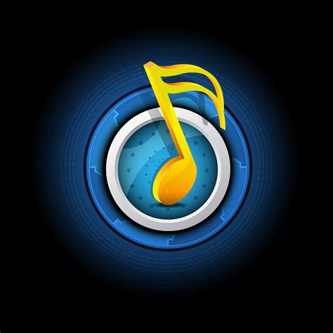 Music Symbol With Button 695656 Vector Art At Vecteezy