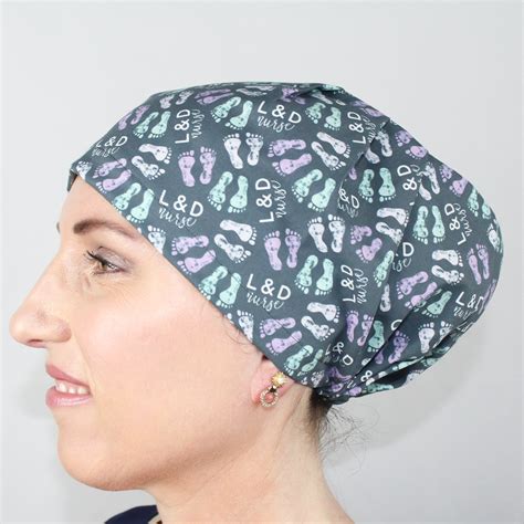 Landd Nurse Scrub Cap Adjustable Scrub Cap Nurse Scrub Cap Etsy