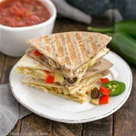 Chipotle Chicken Quesadillas That Skinny Chick Can Bake