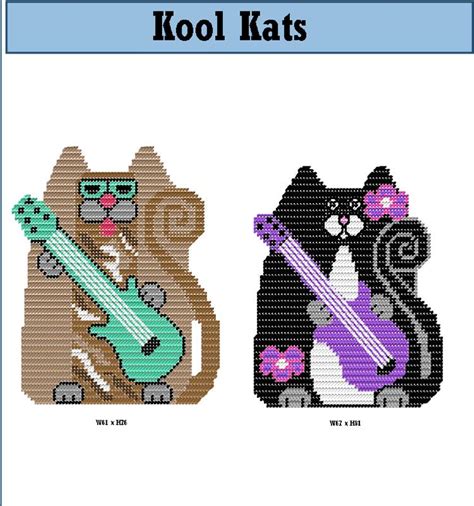 Kool Kats Plastic Canvas Pattern