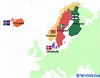 Map Of Scandinavian Countries And Europe - Florida Beach Map