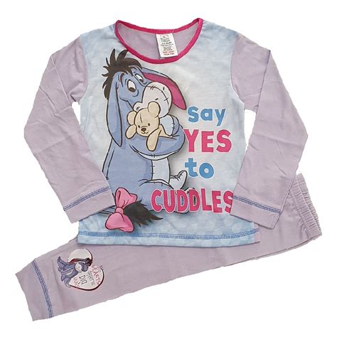 eeyore pyjamas set girls disney eeyore sleepwear age 18 months 5 years online character shop