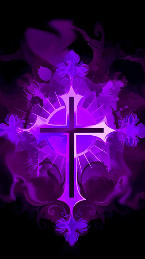 Purple Cross Wallpaper