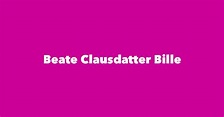Beate Clausdatter Bille - Spouse, Children, Birthday & More