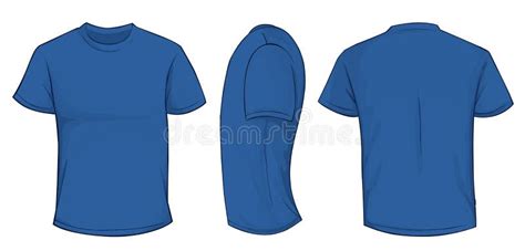 Free 6304 Blue T Shirt Template Front And Back Yellowimages Mockups