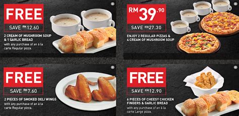 Pizza hut malaysia offers special combo deal for only rm25 for limited time offers ! Pizza Hut Delivery Coupon Promo: FREE Cream of Mushroom ...