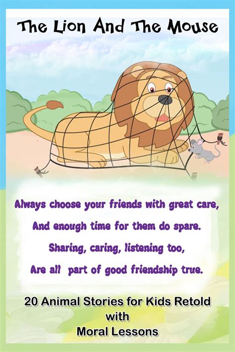 Moral Stories For Kids The Lion And The Mouse Moral Stories For
