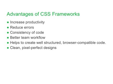An Introduction To Css Frameworks