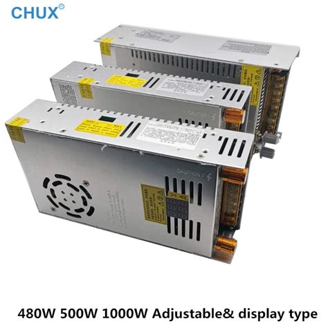 480w 500w 1000w Adjustable Switching Power Supply Digital Display 5v