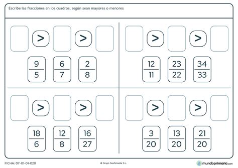 Ejemplos Ejercicios Mayor Que Y Menos Que Para Imprimir Cuarto Grado