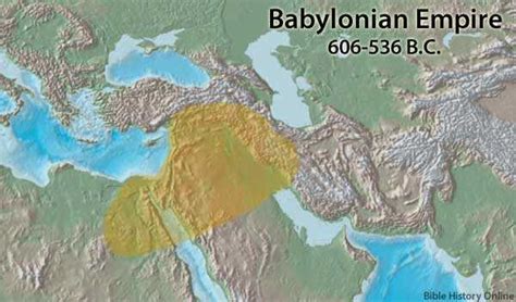 Map Of The Babylonian Empire Bible History