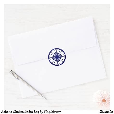 Ashoka Chakra India Flag Classic Round Sticker Zazzle Ashoka Chakra India Flag Chakra Images