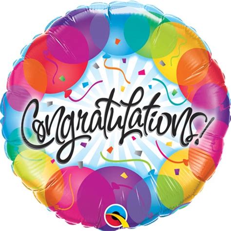 Congratulations Circle Round 18 Foil Balloon Balloons Direct Ireland