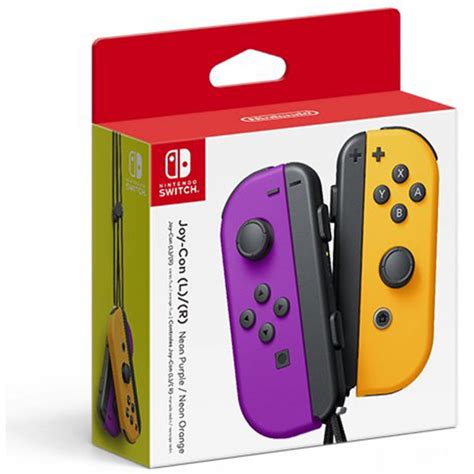 Nintendo Switch Joy Con Controller Paar Neon Purpleneon Orange