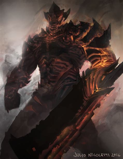 Lava Demon By Julionicoletti On Deviantart In 2022 Dark Souls Armor