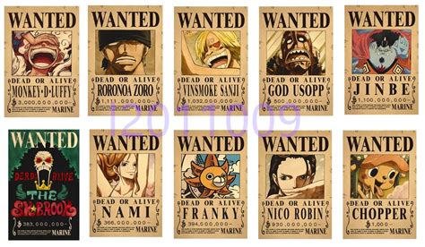 One Piece Wanted Posters The Straw Hat Crew One Piece Vrogue Co