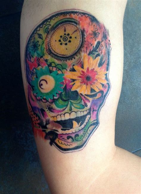 Psychedelic Sugar Skull By Jose Gonzalez At Ink In Tattoo