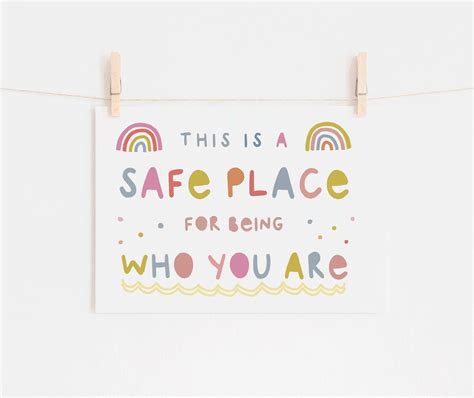 Printable Safe Space Sign