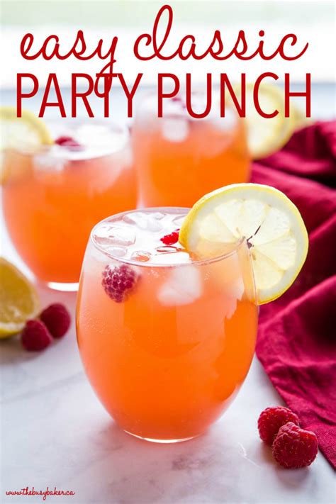Fruity Punch Recipe Great For Parties The Busy Baker