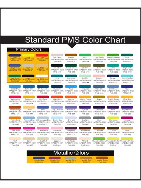 General Standard Pms Color Chart Edit Fill Sign Online Handypdf