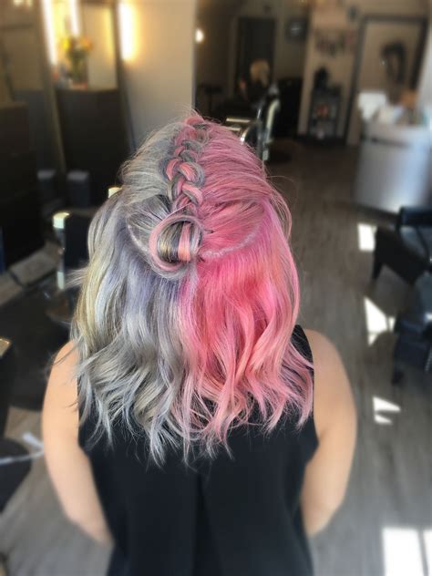 Adorable 35 Unique Half And Half Hair Color Ideas For Cute Women