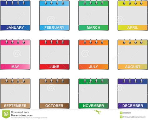 Calendar Months Of The Year - Calendar Inspiration Design