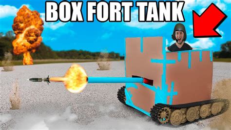 We build an epic box fort with an awesome fortnite nerf war! BOX FORT TANK CHALLENGE!! 📦💥 - YouTube
