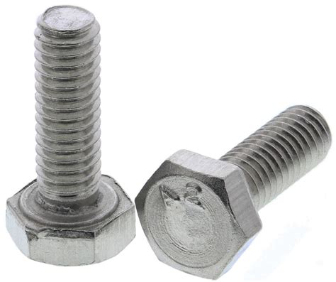 Plain Stainless Steel Hex Hex Bolt M4 X 12mm Rs