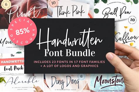 Handwritten Font Bundle is back! | Stunning Script Fonts ~ Creative Market