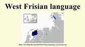 West Frisian language - YouTube