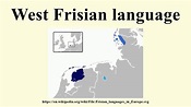 West Frisian language - YouTube