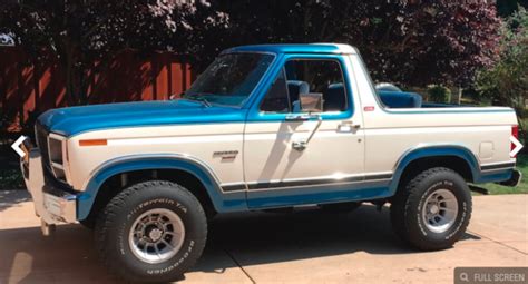 1982 Ford Bronco Convertible 4x4 Lariatxlt 351 V8at Nice Ca Blue