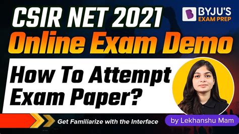 Csir Net Online Exam Demo Online Test Demo Instructions For