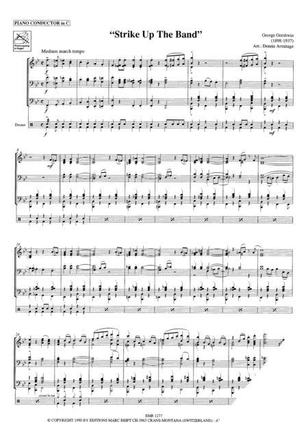 Strike Up The Band By George Gershwin 1898 1937 Score And Parts