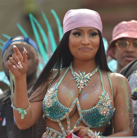 Nicki Minaj Shows Off To The Crowd On Top Of A Music Truck At The