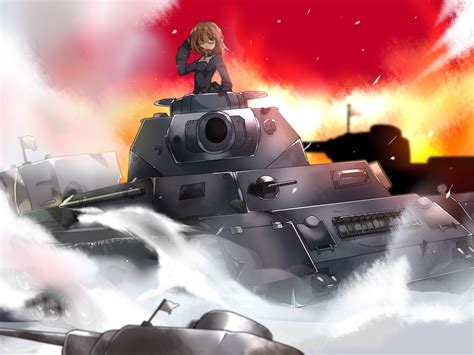 Girls Und Panzer Tanks Anime Girls Tank D Wallpaper 2400x1800