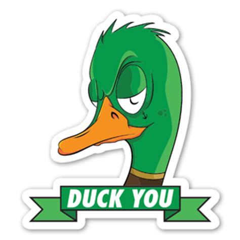 Duck You Sticker Sticker Mania